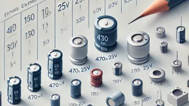 خواندن ظرفیت و ولتاژ انواع خازن‌ها