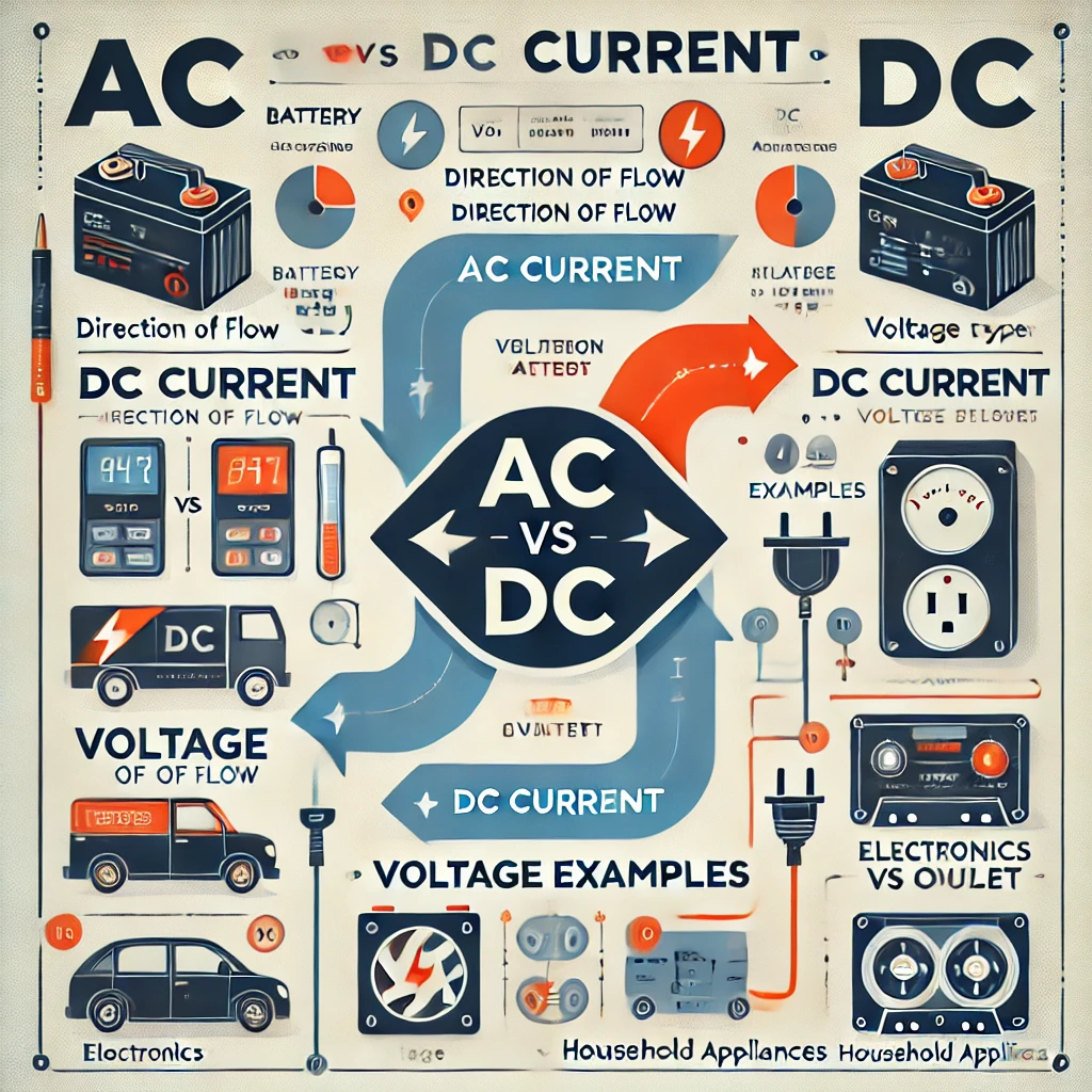 تفاوت جریان AC و DC