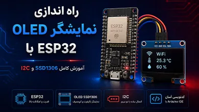 راه اندازی نمایشگر OLED با ESP32