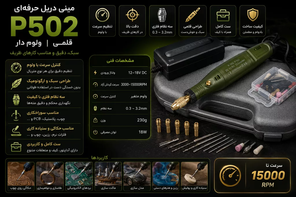 مینی دریل P502