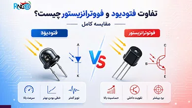 تفاوت فتودیود و فوتوترانزیستور